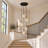 Hooman 5 - Light Cluster Teardrop Pendant 15" Ceiling Flush Mount Chandelier