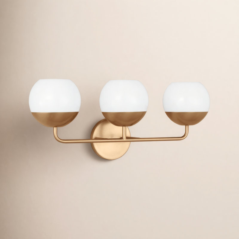 Alvin 3 - Light Vanity Light, Satin Brass