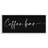 " Coffee Bar Classy Script Text Black Background Sign " by Lux + Me Designs-73832999-73833002