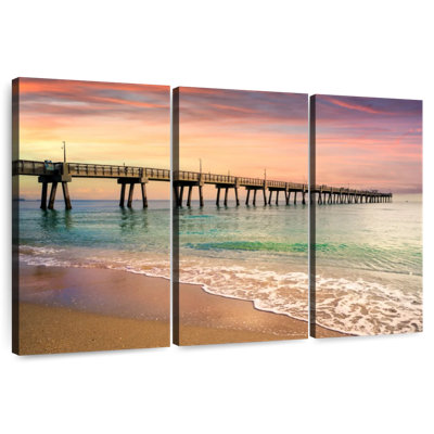 Aletra Beach Pier Sunrise South Florida