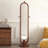 Medieval-Style White Waxwood Frame Rotatable Wall Mirror