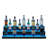 VEVOR LED Lighted Liquor Bottle Display Bar Shelf RF & App Control 30" 3-Step-93200044