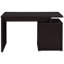 Table de bureau Modern Cappuccino - 2 tiroirs, espace de travail spacieux, organisation efficace, 2 espaces de travail spacieux