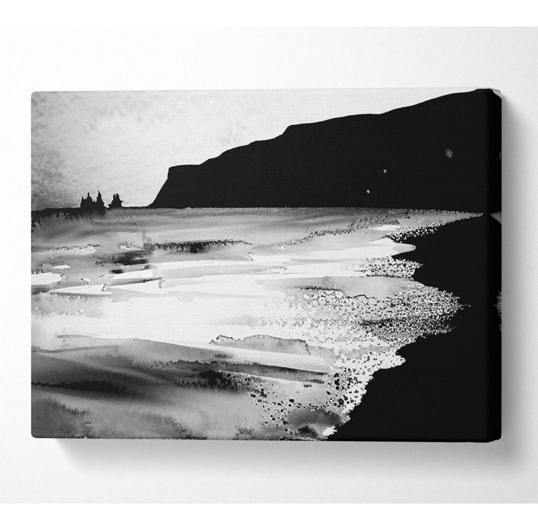 The Calming Ocean Flow B N W - Leinwanddrucke auf Leinwand