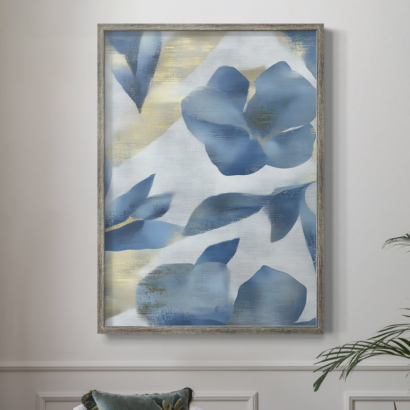 Reproduction encadrée FLORAL Series Dxxxv - bois massif, H 30 po x l 24 po