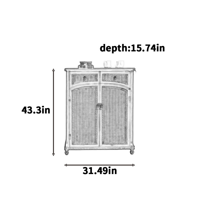 Armoire à chaussures en vigne