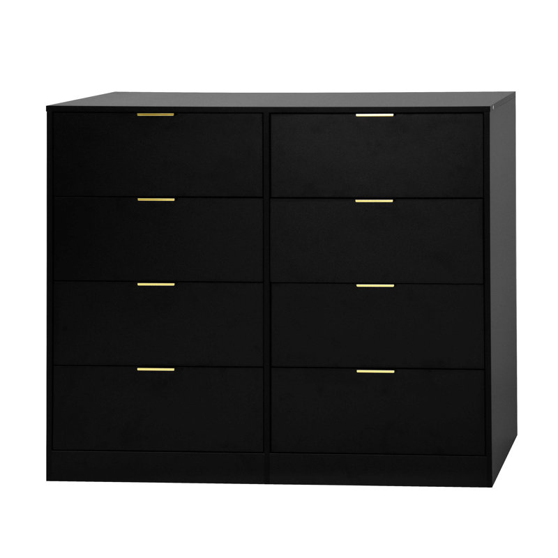 Commode 8 tiroirs pour chambre à coucher, commode de chambre moderne en bois, commode 8 tiroirs, commode haute pour placard, organisateur de commode pour le salon, le placard, le couloir