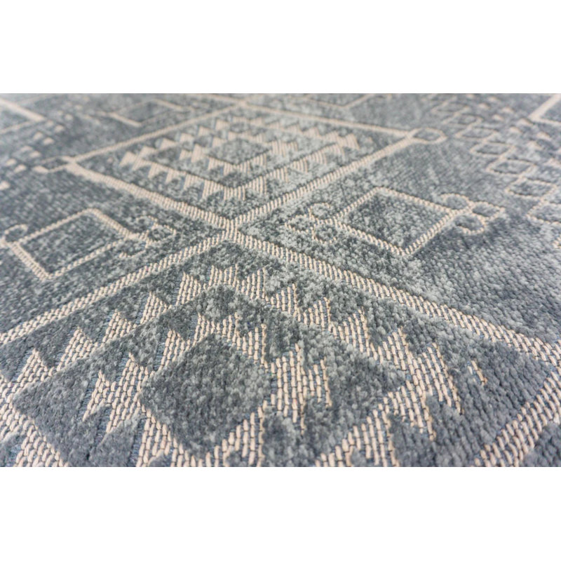 Tapis kilim décoratif durable antidérapant lavable à la machine Tidworth, Rectangle 2 pi 8 po x 13 pi 2 po