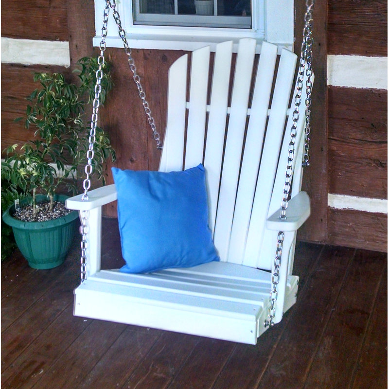 Balancelle en rotin Adirondack Ratto, blanc