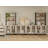  Home Office Furniture Set: 59" Executive Desk With Charging Station And Storage Cabinet, Two 72" Tall Bookcase With 3 Tiers And 4 Cabinets, Modern Computer Desk And Shelf For Work Study-369756383