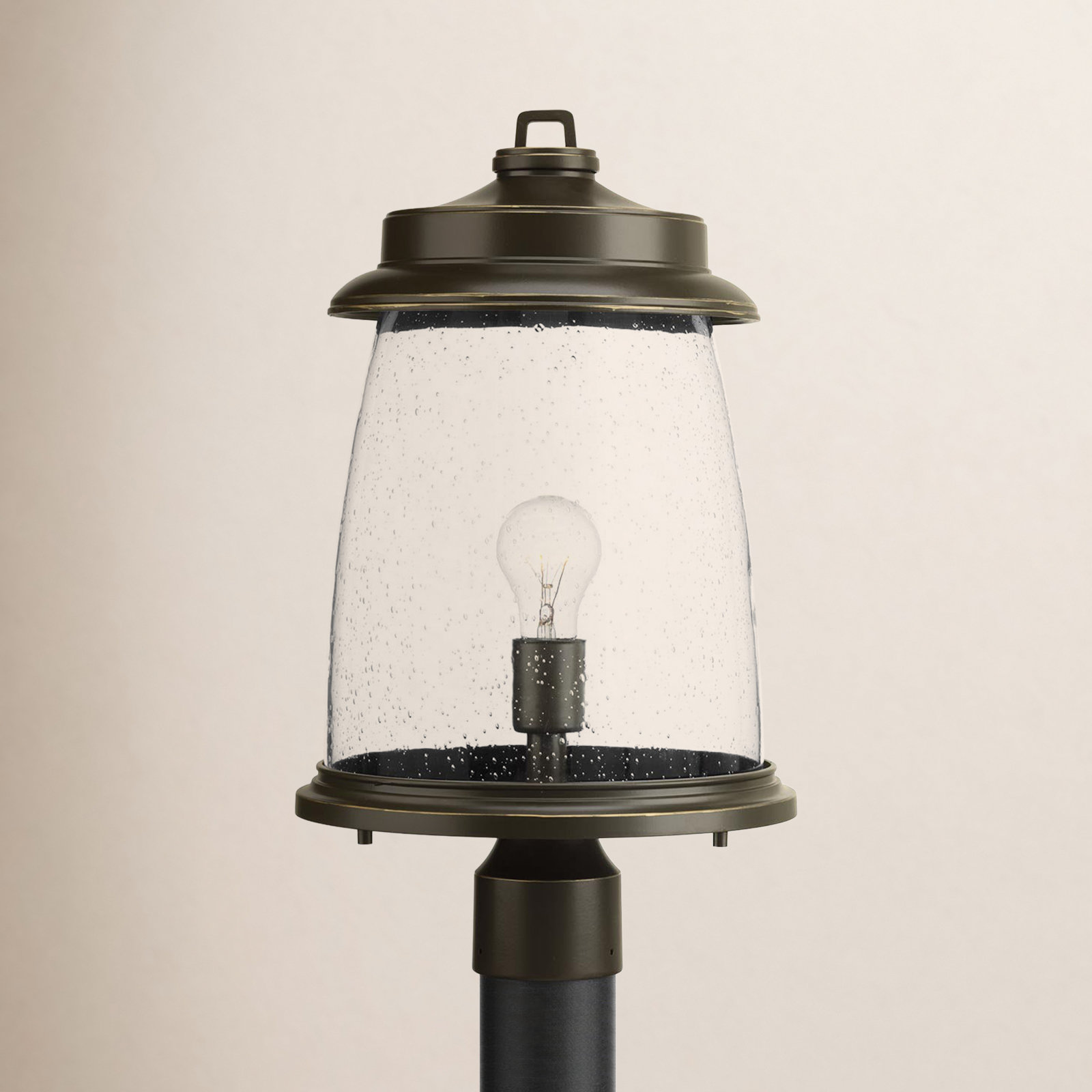 Cedrick Seeded Outdoor Lantern Head, Antique Bronze