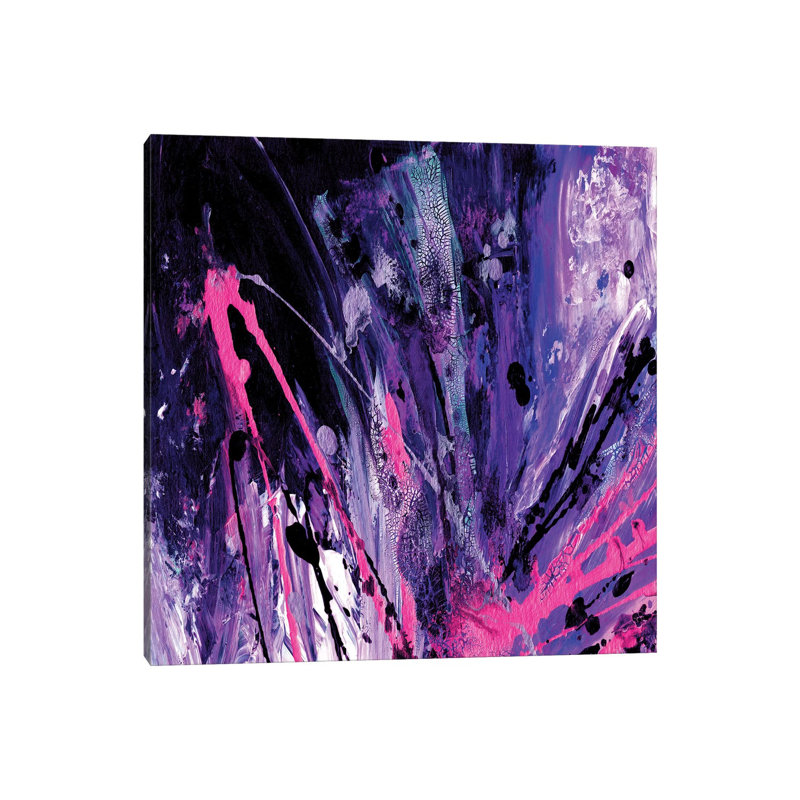 Supernova Splash, Purple Blue Pink by Julia Di Sano - Wrapped Canvas Gallery-Wrapped Canvas Giclée