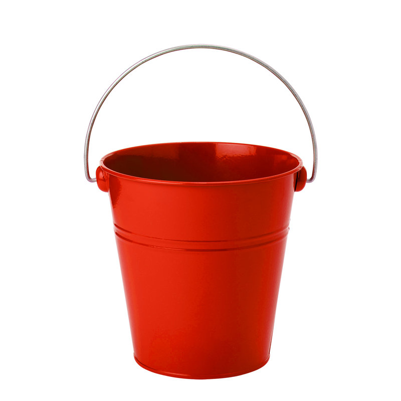 Gracie Oaks Decorative Bin, Red
