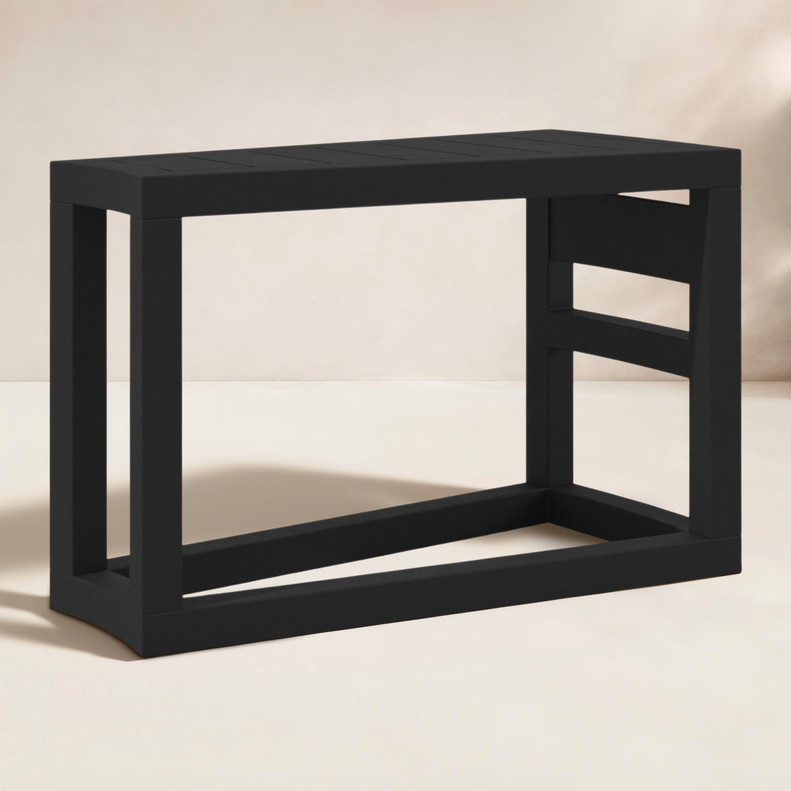 Bergeron 32 " Patio Side Table, Black