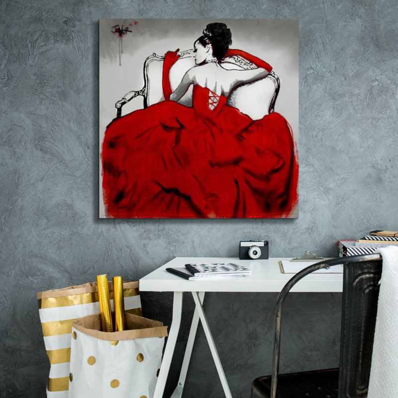 «After The Ball» par Loui Jover, art mural sur toile, H 26 po x l 26 po