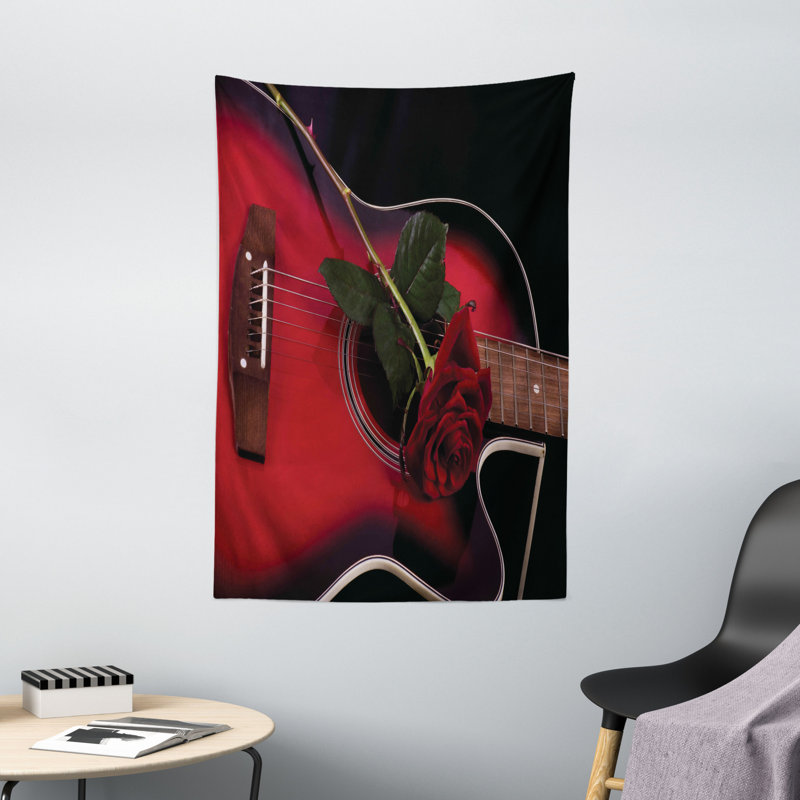 Tapisserie de musicien en polyester, H 60 po x l 40 po