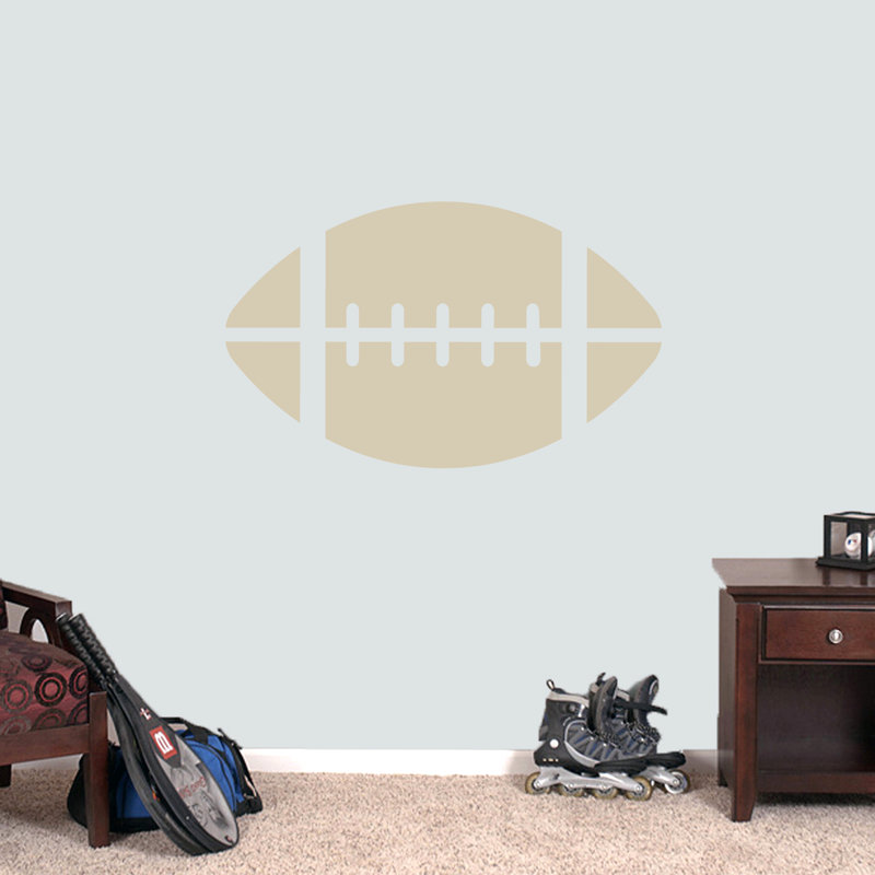 Décalcomanie murale football Haynes, Beige clair