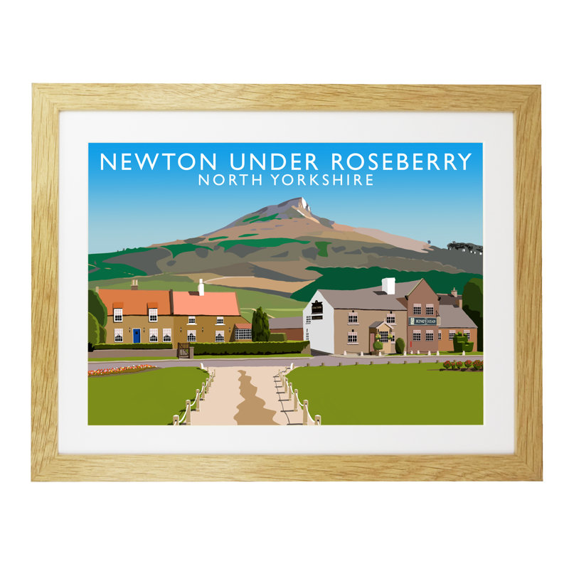 Richard O'Neil - Print, Oak Wood Frame, 44 cm H x 54 cm W x 2.2 cm D