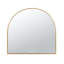 Miroir arqué en fer et cadre doré, 33 po x 31 po, salle de bain, chambre à coucher, entrée, pour