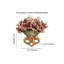 Fleurs européennes murales décoratives luxueuses sculptées de style européen dans un vase