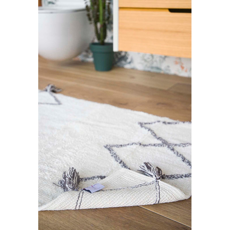 Tapis de bain Leona, Écru