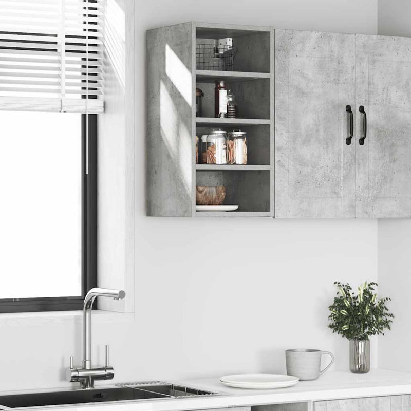 Hanging Cabinet Riga, Concrete Grey