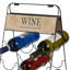 Comer Floor Wine Bottle Rack in Black