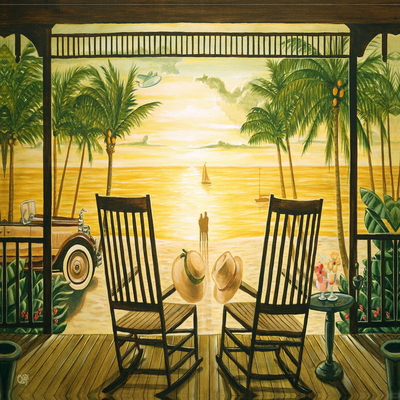 Ensemble de housse de couette en microfibre DiaNoche par Mark Watts - Sunset Serenade