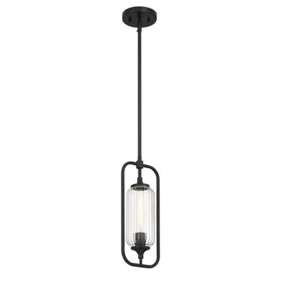 Holton 1-Light Mini-Pendant in Matte Black