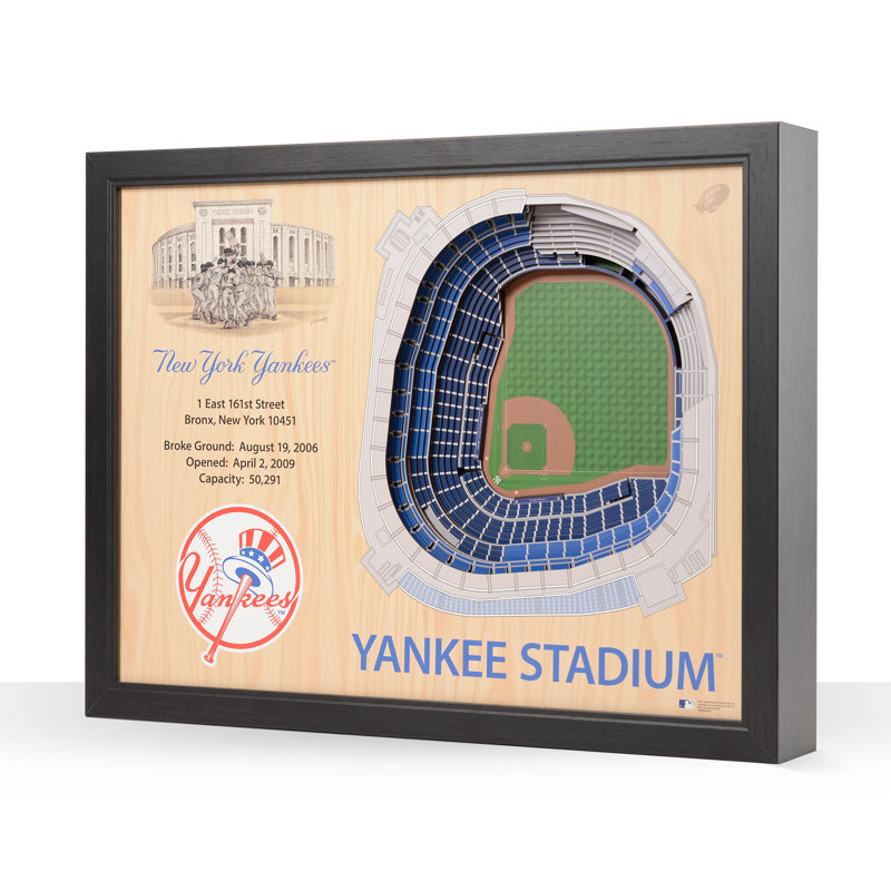 New York Yankees 3D Stadium Replica Wall Art