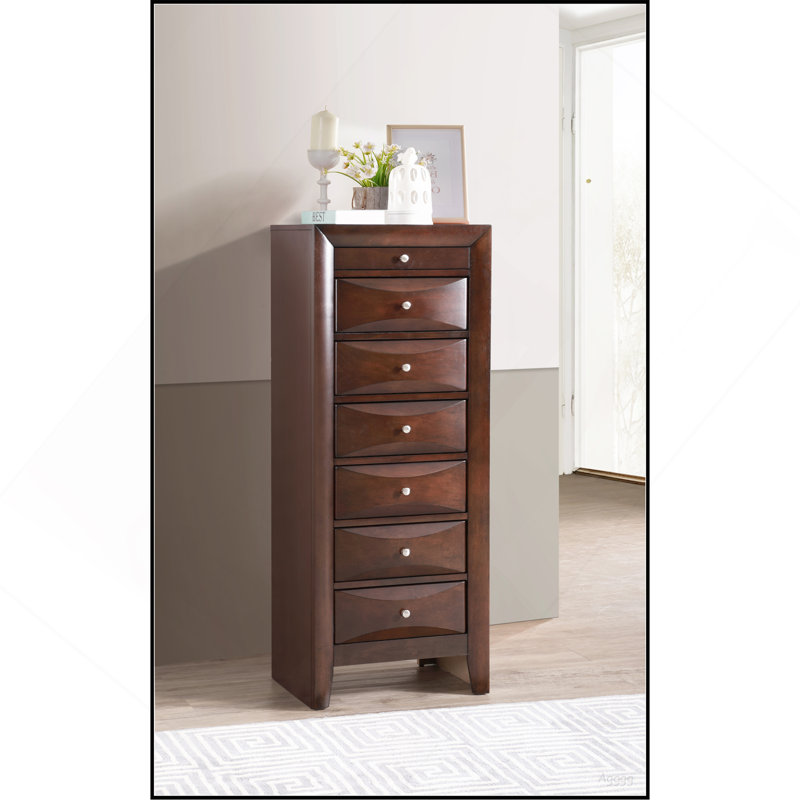 Commode pour femme 7 tiroirs Marilla G1525-LC, cappuccino