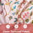 Lauren 100% Blackout Curtains for Bedroom Colorful Watercolor Branch Printed Pattern Lined Thermal Insulated Back Tab 2 Panels for Girls Living Room-16516951