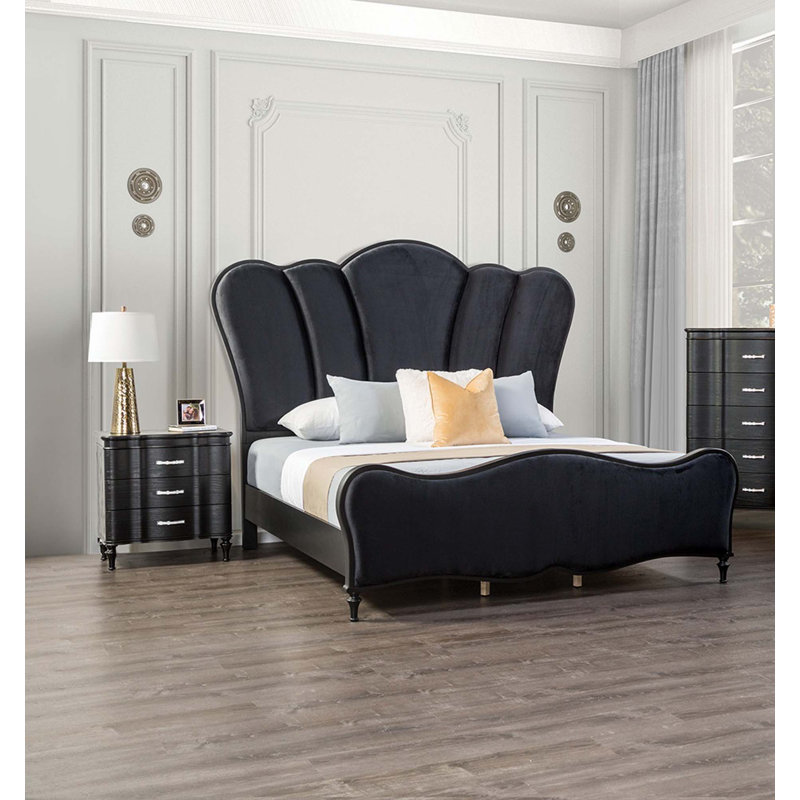 Ensemble de 3 tables de chevet 2 pièces, Black, Très grand
