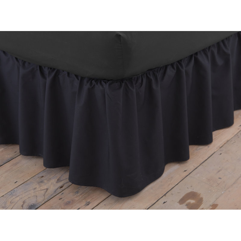 Margret Ruffled Bed Skirt, King (5'), Light Grey