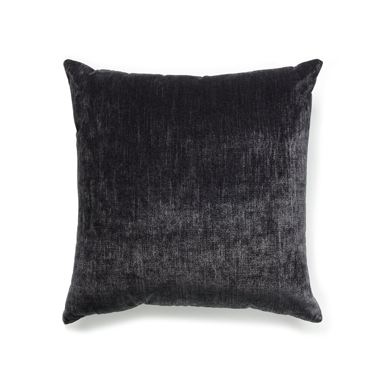 Supreme Reversible Throw Pillow, Pewter, 20"H x 20"W