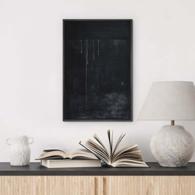 «Neutral Abstract Wall Art», reproduction d'art sur toile encadrée
