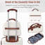 Ensembles de valises Hardshell 4 pièces 20 "+ 24" + 28 "Valise et valise à roulettes
