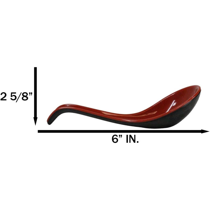 Soup Spoon, Red/Black