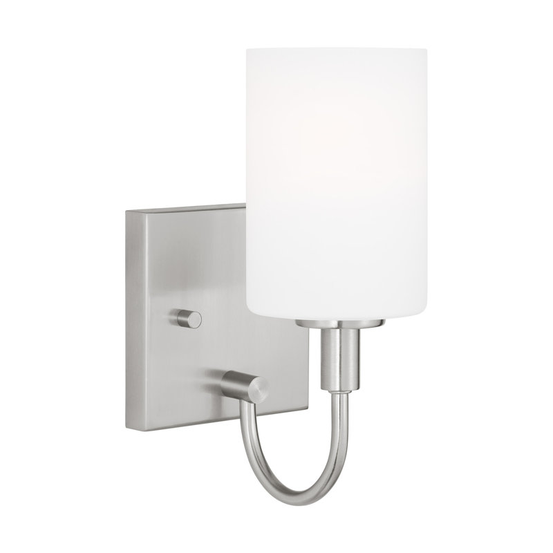 One Light Wall / Bath Sconce, Brushed Nickel