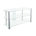 Chrome/Clear Glass