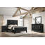 Ensemble de chambre à coucher grand lit 4 pièces Ryllan - noir-90937439-99323973