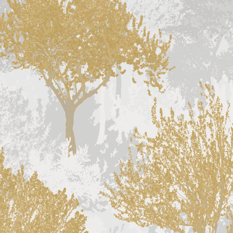 Zen Wallpaper Double Roll, Mustard