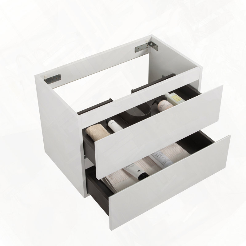Armoire murale avec deux tiroirs pré-assemblés