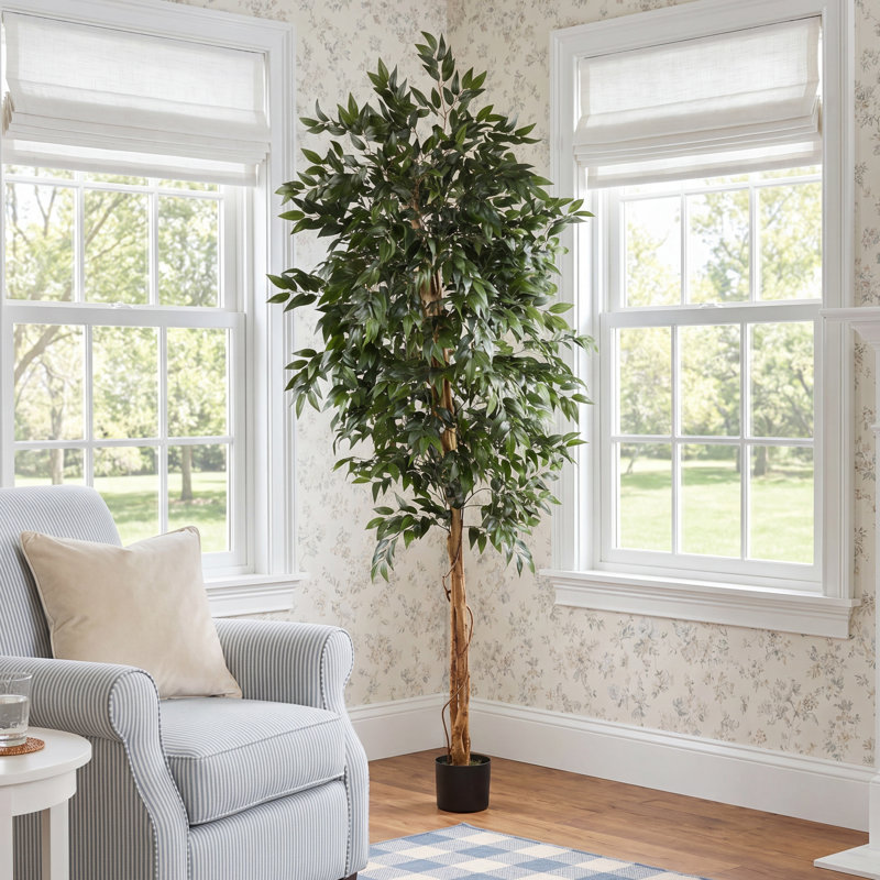 Faux Olive Tree Tree in Pot, 72" H x 35" W x 35" D