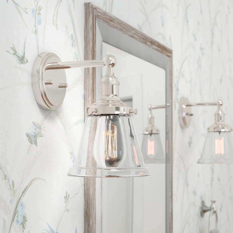 Lewandowski Dimmable Bath Sconce, Polished Nickel