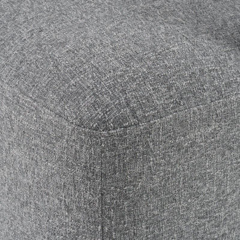 Souza - Chaise de salle à manger en tissu avec roulettes, Gris