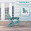 Chaise pliante Adirondack avec repose-pieds rétractable et porte-gobelet, chaise longue d'extérieur en PEHD-66474946