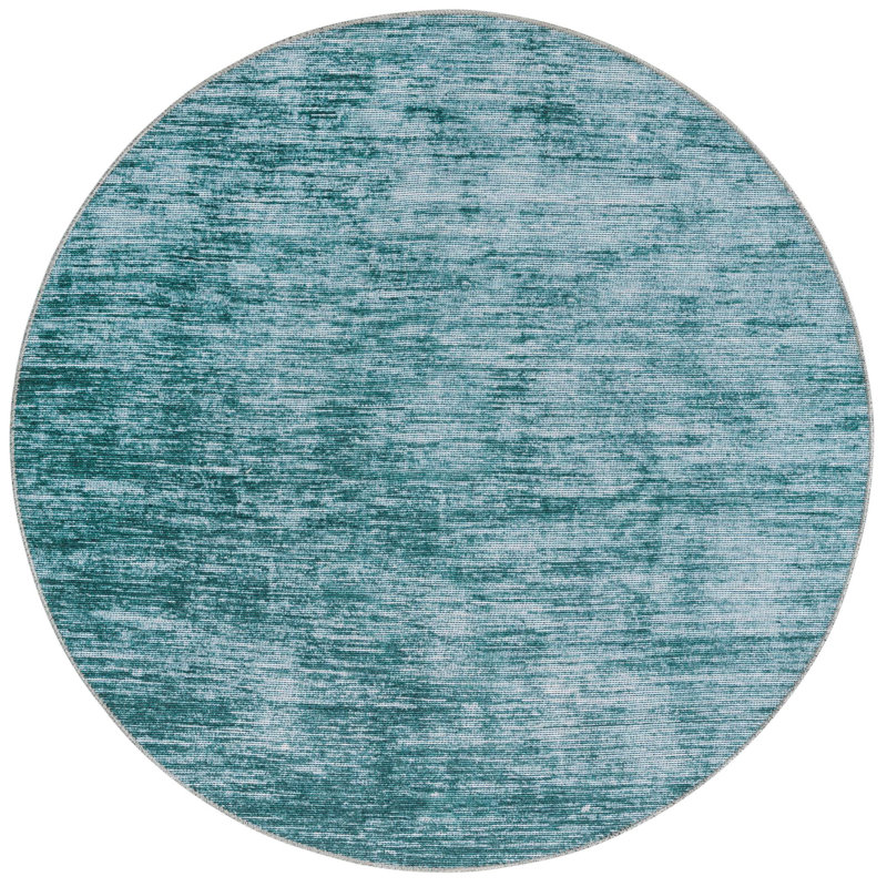 Ikhasa Chenille Abstract Indoor Rug, Round 5'