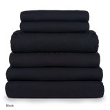 Cotton Blend, Polyester Solid Colour Duvet Cover Set with Pillowcases