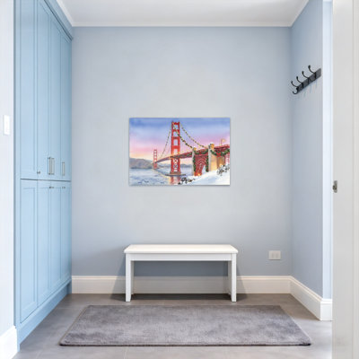 Noël, Golden Gate Bridge, scène de Noël, paysage d'hiver
